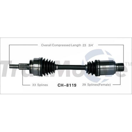 Surtrack Axle Cv Axle Shaft, Ch-8119 CH-8119